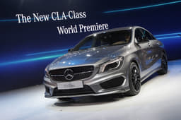 The eagerly-awaited new Mercedes-Benz CLA compact saloon made its debut at the Detroit Motor Show.