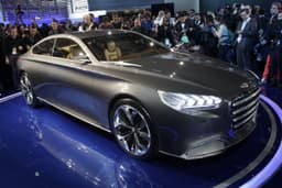 Hyundai showcased the HCD14-Genesis design study concept at the show. 