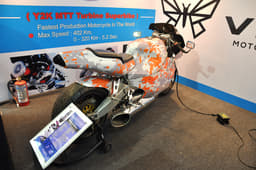 The MTT Y2K. Turbine powered. 320bhp. Top speed; 402kph.