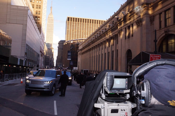 Streets of Manhattan were closed for the Range Rover Sport debut

