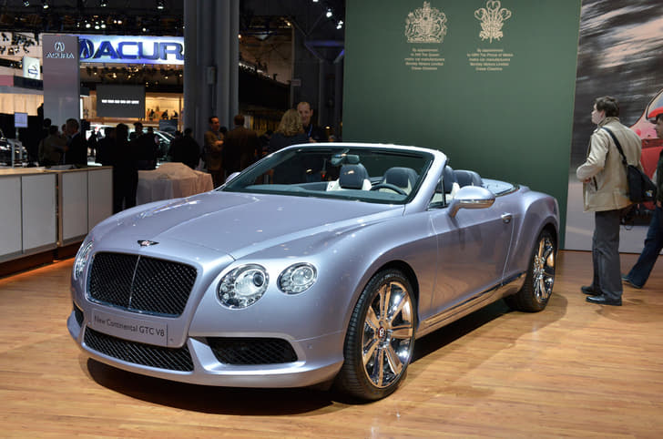 The V8 Bentley Continental GTC produces 500bhp

