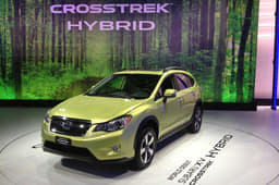 The XV Crosstrek Hybrid combines an electric motor and Subaru's 2.0-litre boxer engine

