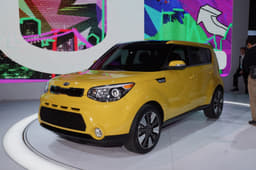 Kia has incoporated design themes from the Track'ster concept in the new Soul. 
