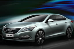 Hyundai says that the Mistra is positioned between the Sonata and Elantra and will go on sale later this year.