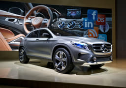 The Mercedes-Benz GLA concept was unveiled at the eve of the Shanghai Motor show.