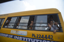 School  children were really happy to see two Audi's together
