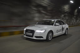 Zipping through the tunnel on our way to Agra