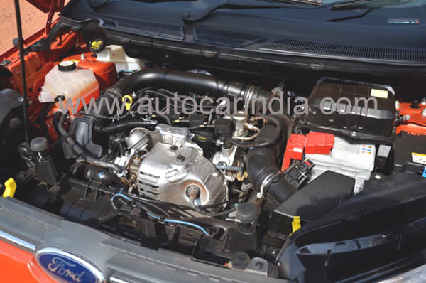 1-litre Ecoboost engine develops 123bhp and 17.33kgm of torque