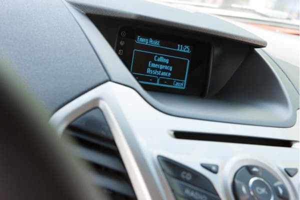 EcoSport's Emergency Assist system sends a voice message from the driver's paired phone to emergency operators in case airbags are deployed or fuel pump is shut off