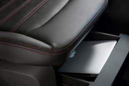 Front seats have under-seat storage space, a rather useful feature 