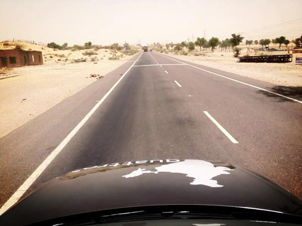 It may be over 40 degrees. But we don't mind as long as the roads are fantastic.