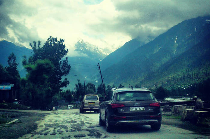 The mountains await the Audis.