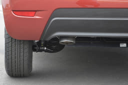 Large diameter tail pipe adds to the sporty theme at the rear.