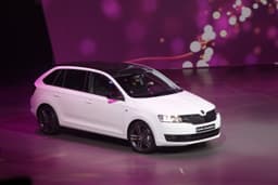 Skoda revealed the Rapid Spaceback at the show.