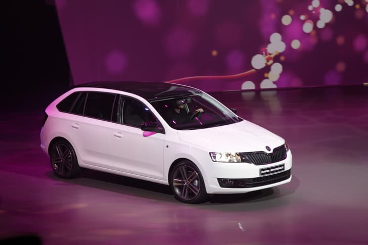 Skoda revealed the Rapid Spaceback at the show.