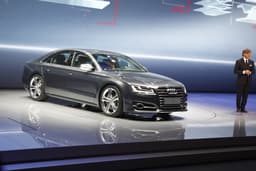 The facelifted Audi A8 features more powerful engines and new LED headlight tech among others.