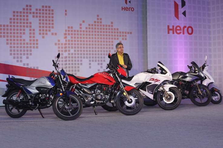 Hero MotoCorp MD and CEO Pawan Munjal unveiled the brand Hero MotoCorp MD and CEO Pawan Munjal unveiled the brand