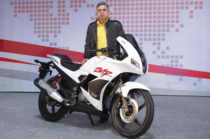 Mr. Munjal poses with the brand Mr. Munjal poses with the brand