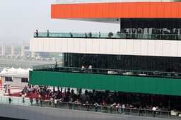 Paddock club looks on during qualifying.