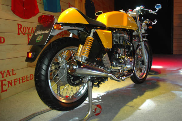 Royal Enfield Continental GT yellow shade photo gallery