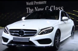 The new Mercedes C-class received its world début at the Detroit motor show.