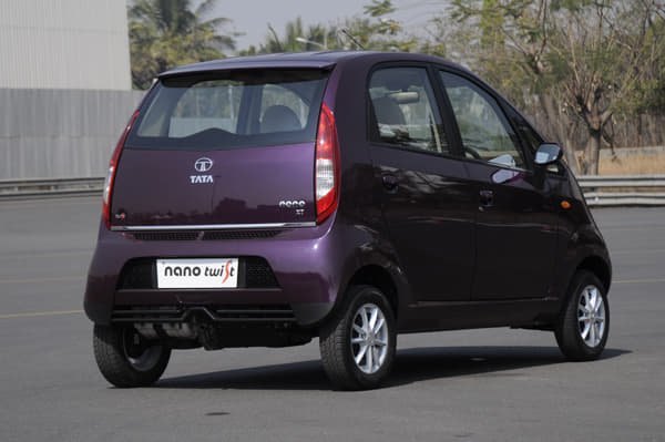 Tata Nano Twist, you can twirl the wheel with your index finger even when the car is stationary.