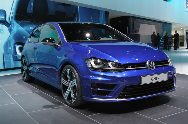 The hi-performance Volkswagen Golf R. 