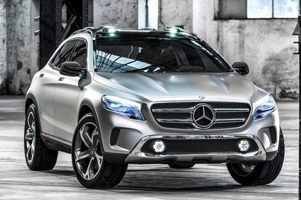 Mercedes will also display the GLA Concept SUV, its smallest off-roader.