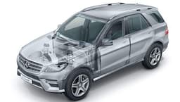 The Mercedes stand will also have a very special version of the ML SUV from its 'Guard' line of special protection cars. 