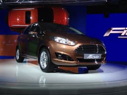 The Ford Fiesta facelift gets an Aston Martin-like front grille, a new differently contoured bonnet and attractive new headlamps. 