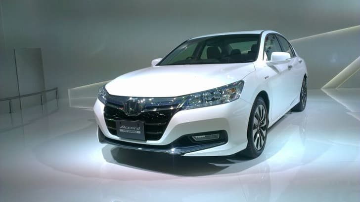 Honda also displayed the new Accord Hybrid.