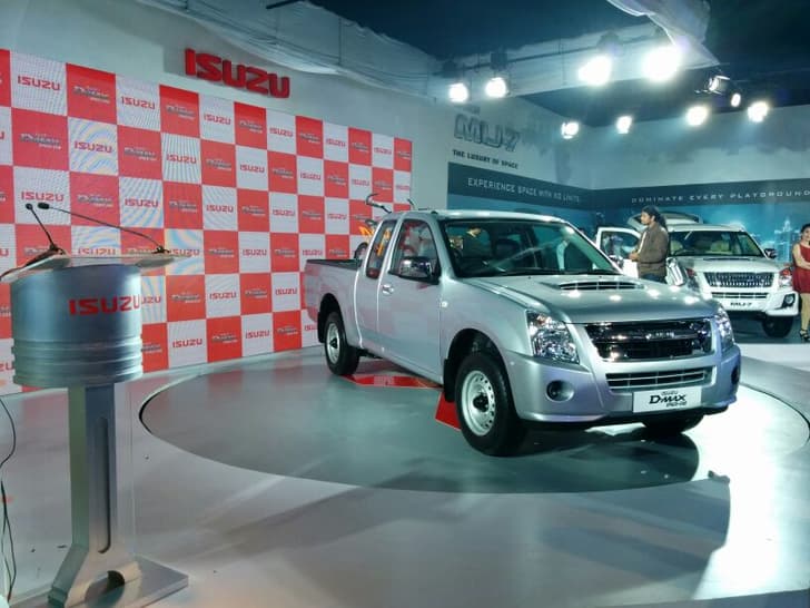 Isuzu Motors made its debut at the 2014 Auto Expo and showcased the D-max Space Cab.