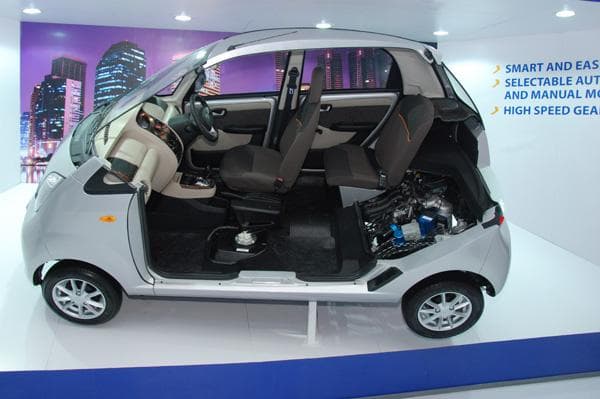 Tata Nano Twist with opening tail-gate and auto transmission shown at Auto Expo 2014