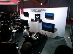 Nissan's GT Academy is being showcased at the Auto Expo