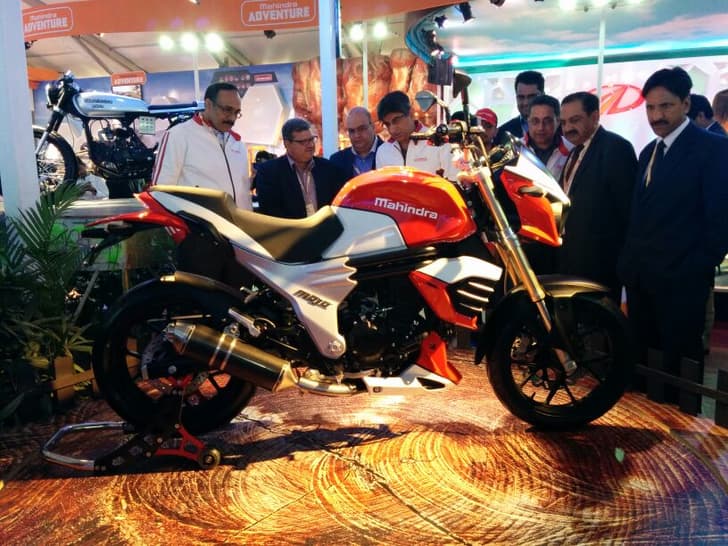 Mahindra first displayed the Mojo at the 2012 Auto Expo.