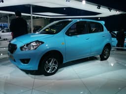 The Datsun GO hatchback is on display and will be launched soon