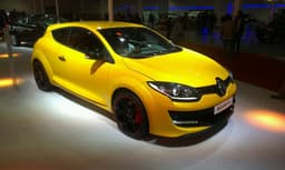 Renault has displayed the Megane RS at the Auto Expo