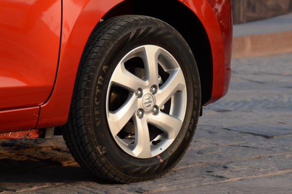 Higher variants of the Celerio get alloy wheels.  Image - 6309