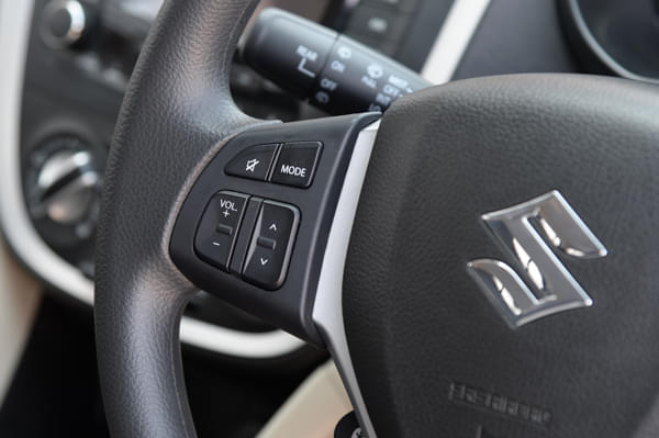 Celerio ZXI also gets steering mounted audio control.  Image - 6315