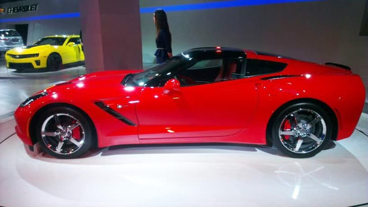 The Chevrolet Corvette Stingray is one of the stars of Auto Expo 2014