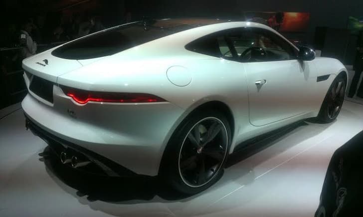 The Jaguar F-Type Coupe is easily one of the stars of the Expo