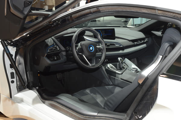 The passenger cell is made from carbon-fibre and there's plenty of aluminium in the car's structure