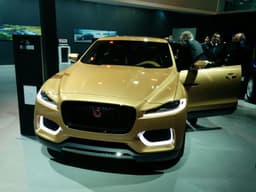 Jaguar's C-X17 Sports Crossover Concept was displayed in India for the first time at the Auto Expo.