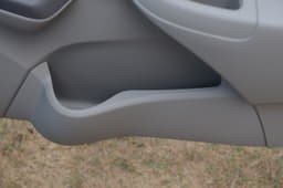 The Datsun Go's Front doors have usefully big door pockets.