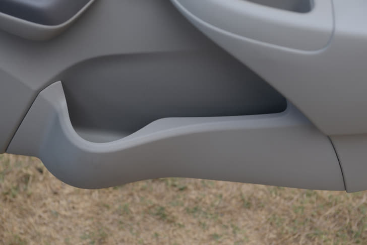 The Datsun Go's Front doors have usefully big door pockets.