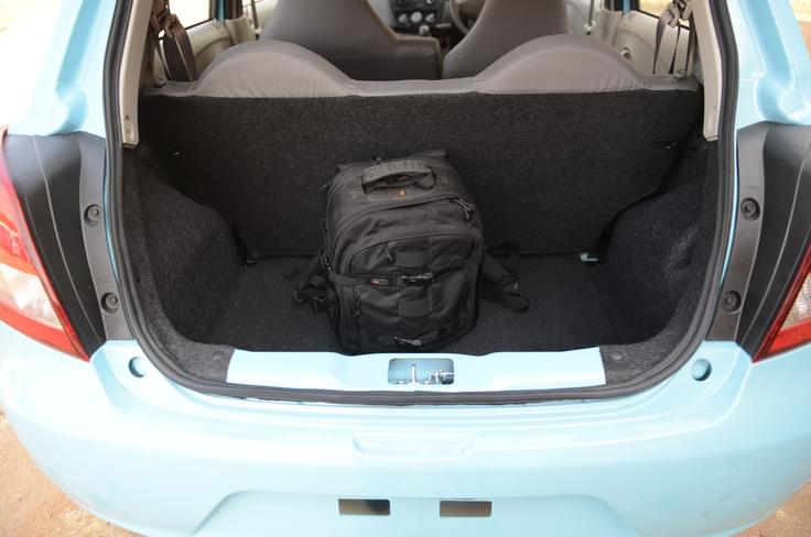 265-litre boot is usefully big. 265-litre boot is usefully big.