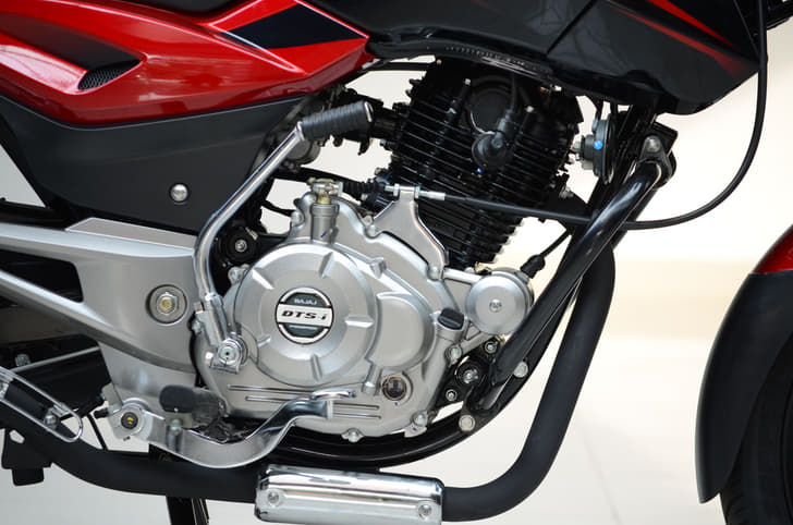 The four-stroke, DTS-i, air-cooled and single-cylinder engine produces 14.84bhp of peak power.