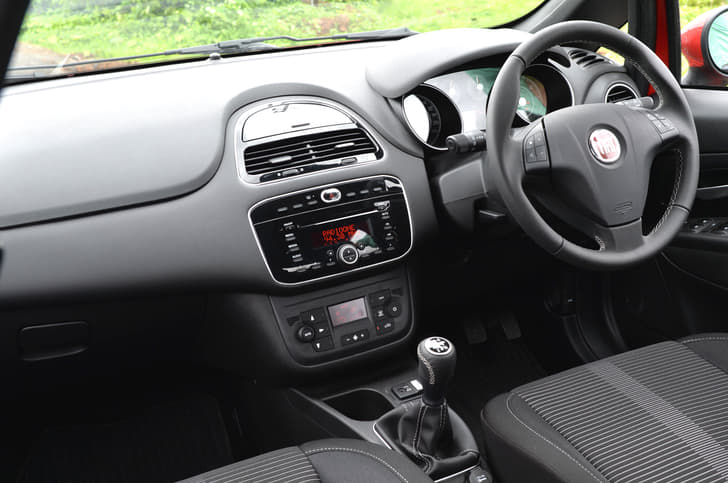 The Fiat Punto Evo now gets all-new interiors that it shares with the recently facelifted Linea.