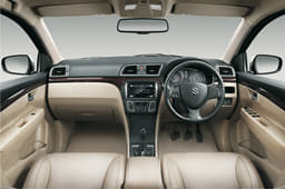 The Ciaz’s cabin feels more upmarket than any mid-size Suzuki till date. 