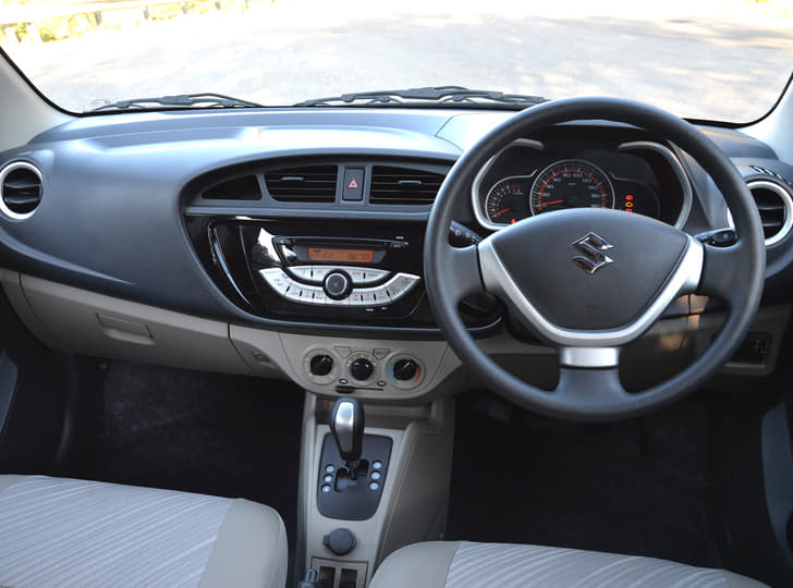 All-new dual-tone dash, piano-black finished audio system and light fabrics in the K10's cabin don't scream 'budget' anymore.